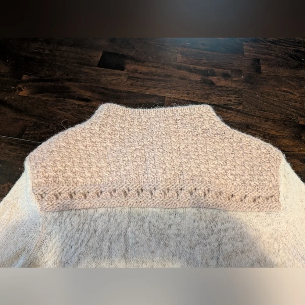 Tory Burch Alpaca/Wool Blend Knit Sweater, Women's Medium, Lavender/Mauve